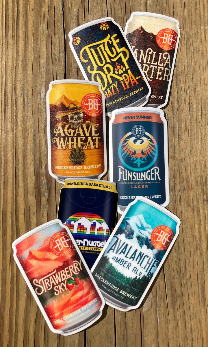 Sticker Packs 7 varieties available Breckenridge Brewery