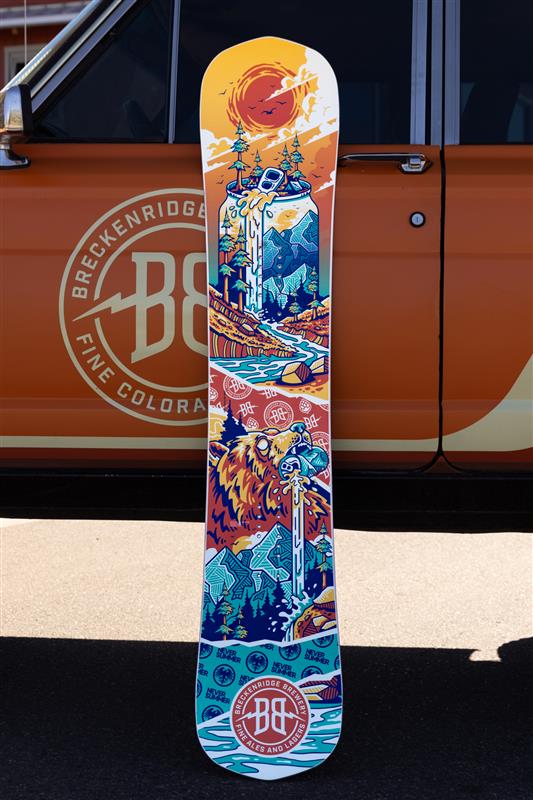 Load image into Gallery viewer, 2023 Never Summer x Breckenridge Brewery Snowboard

