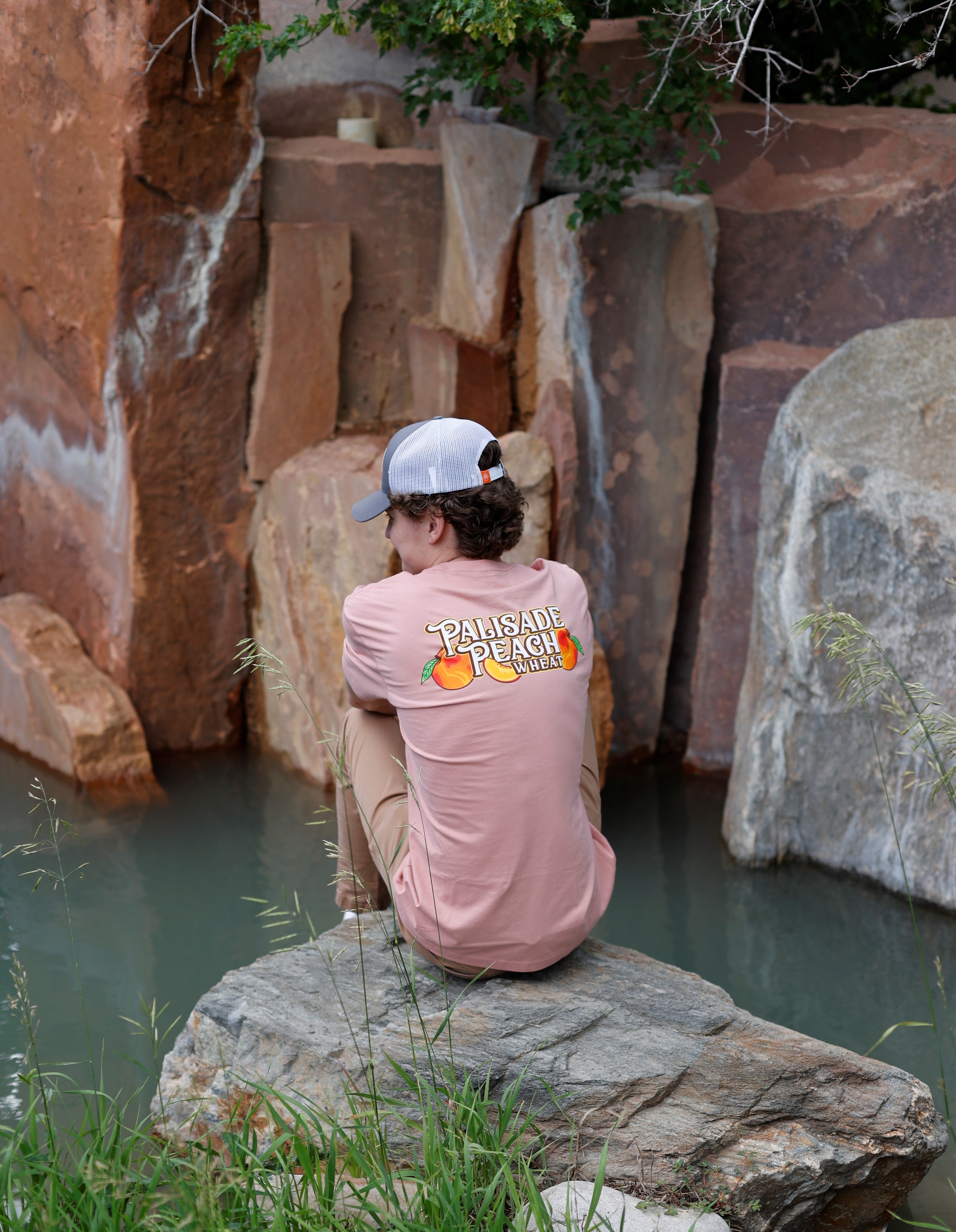 Load image into Gallery viewer, Palisade Peach Wheat Tee - Mauve
