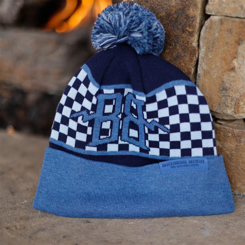 Load image into Gallery viewer, Checkered Pom Beanie
