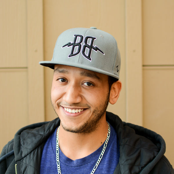 Grey BB Fitted Hat